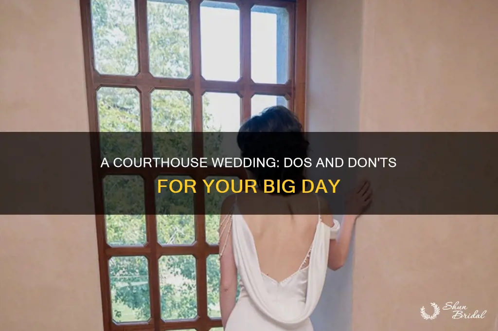 do and dont of court house wedding