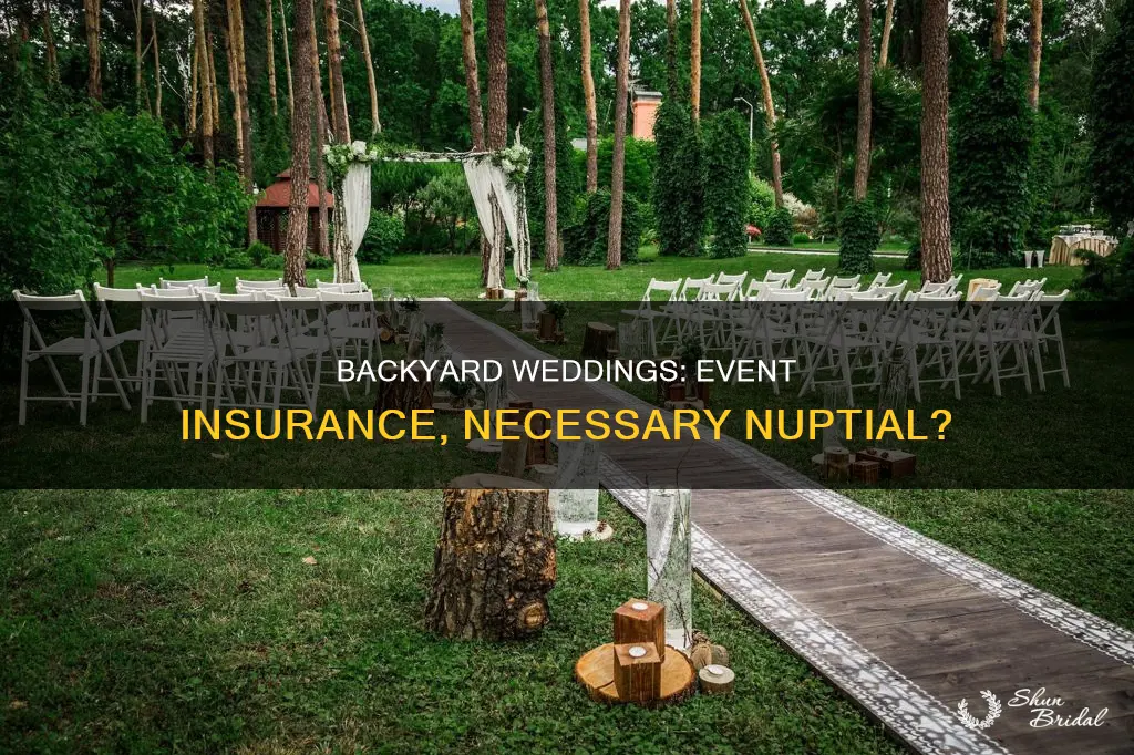 do backyard weddings need event insurance