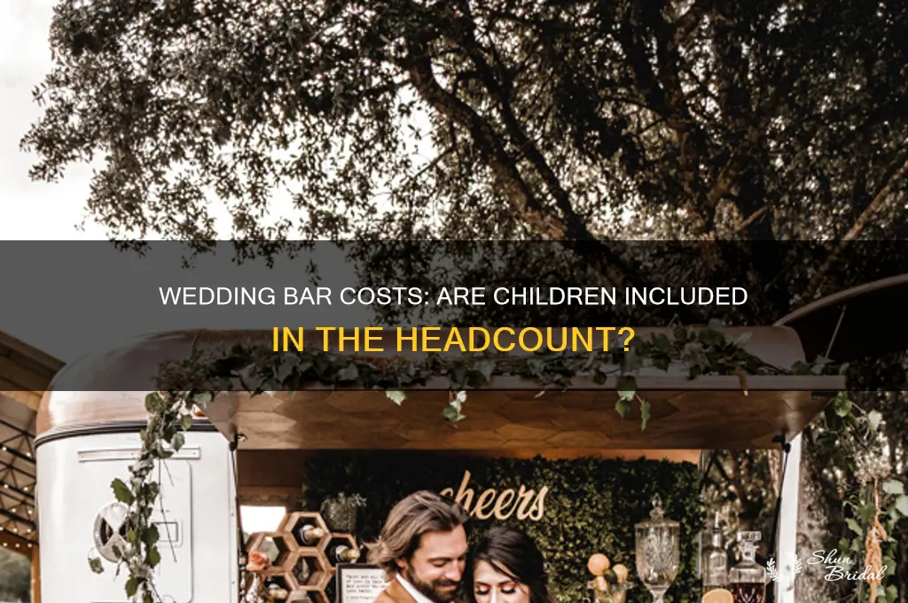 do bar costs for weddings include children in count