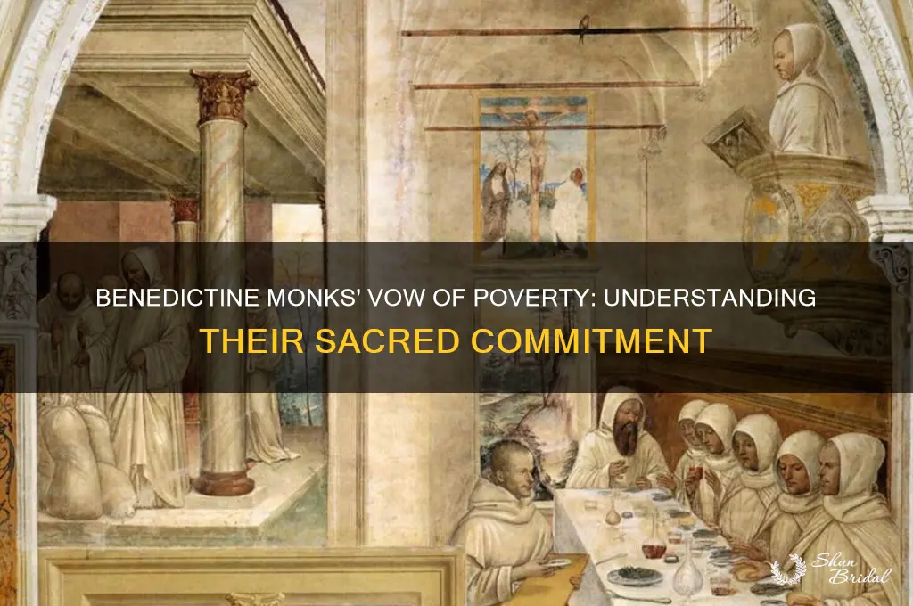 do benedictine monks take a vow of poverty