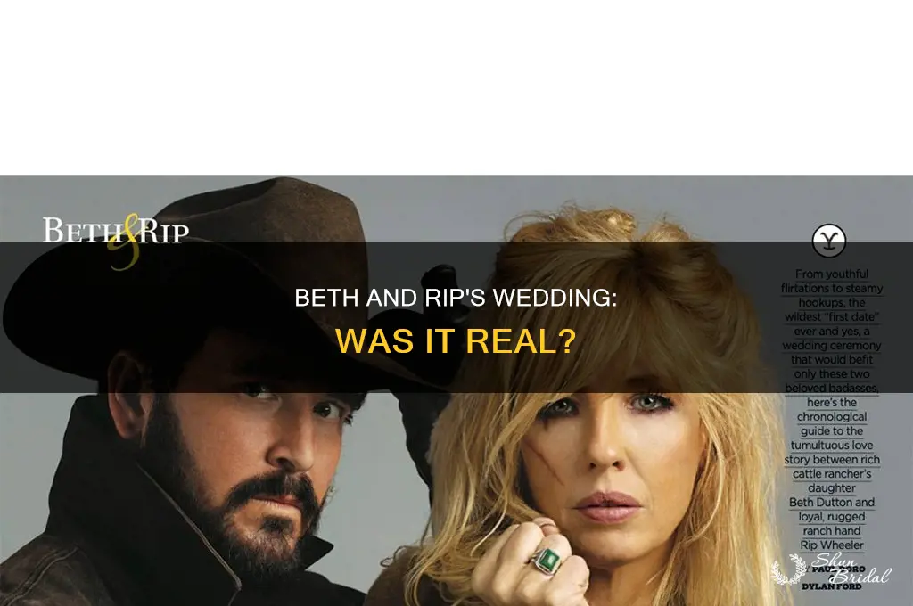 do beth and rip have a real wedding