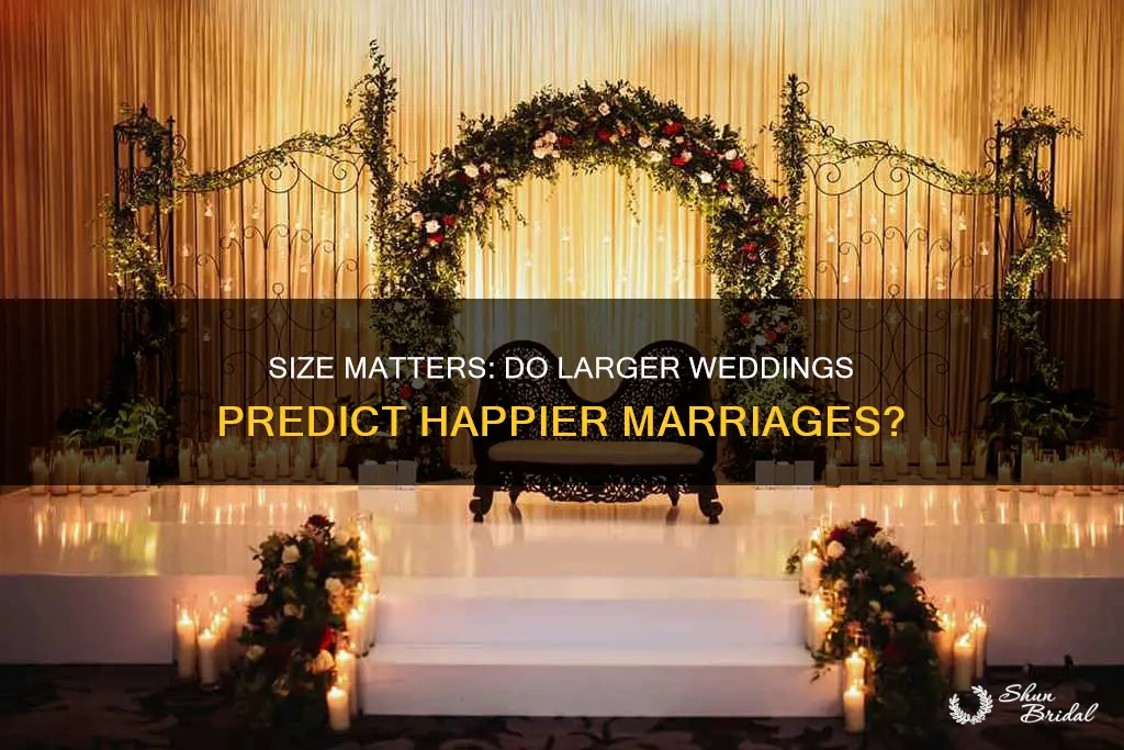 do bigger weddings result in longer marriages