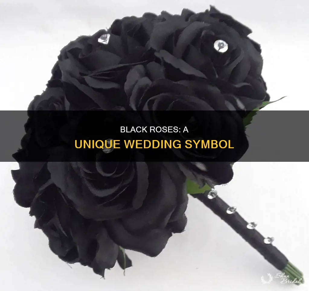 do black roses meaning in weddings