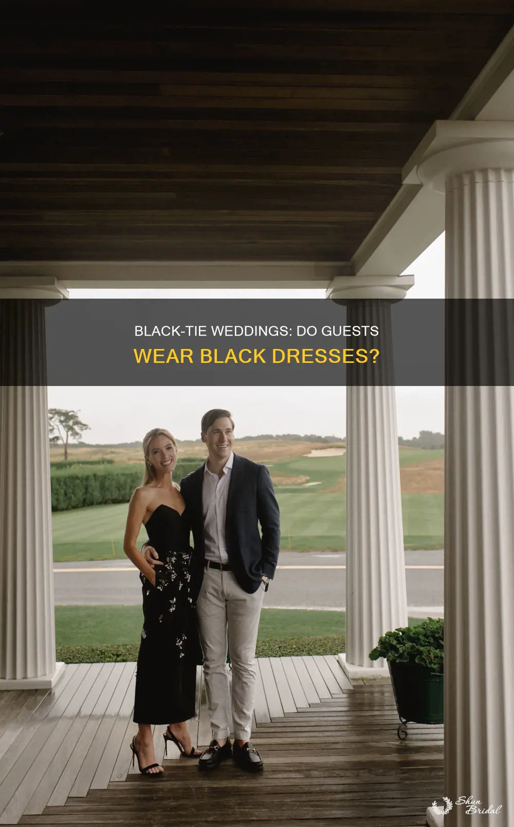 do black tie wedding normally wear black dresses
