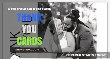Who Signs Wedding Thank You Cards: One or Both Spouses?