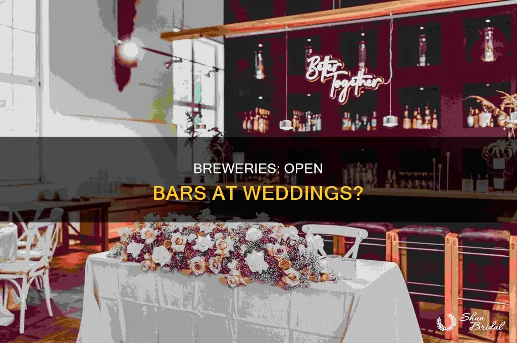 do breweries do open bars at wedding