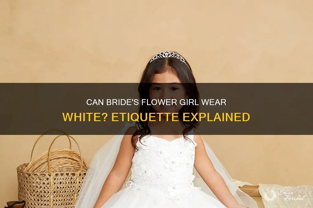 do bride flower girl wear white