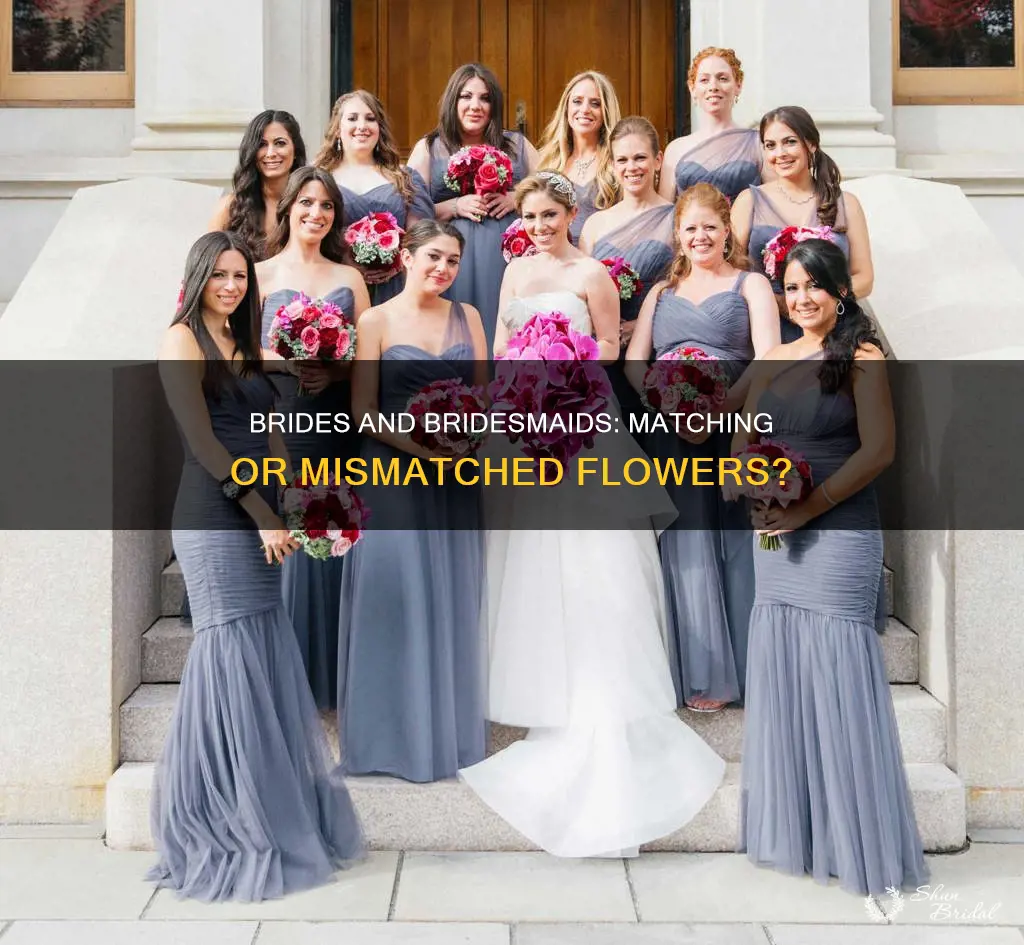 do brides and bridesmaids have the same flowers