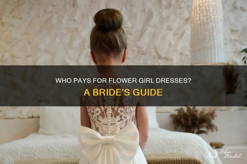 do brides pay for flower girl dresses