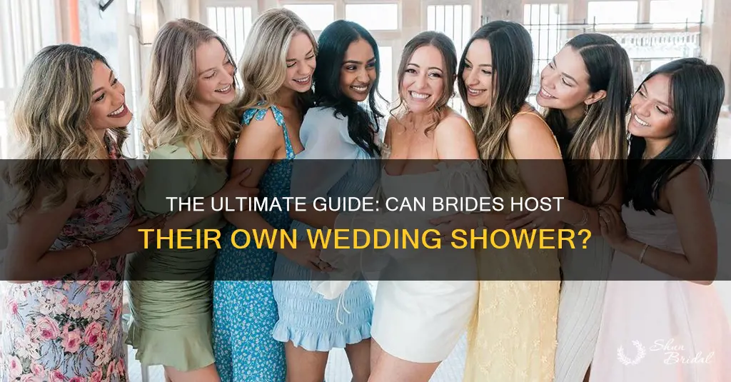 do brides plan their own wedding shower