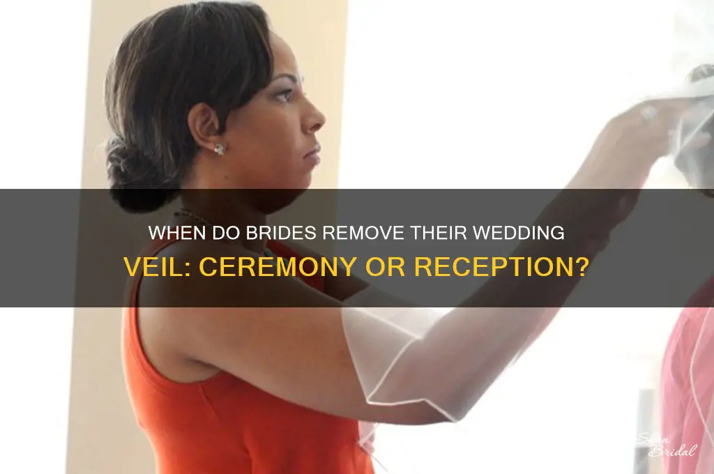 do brides remove wedding veils after the ceremony