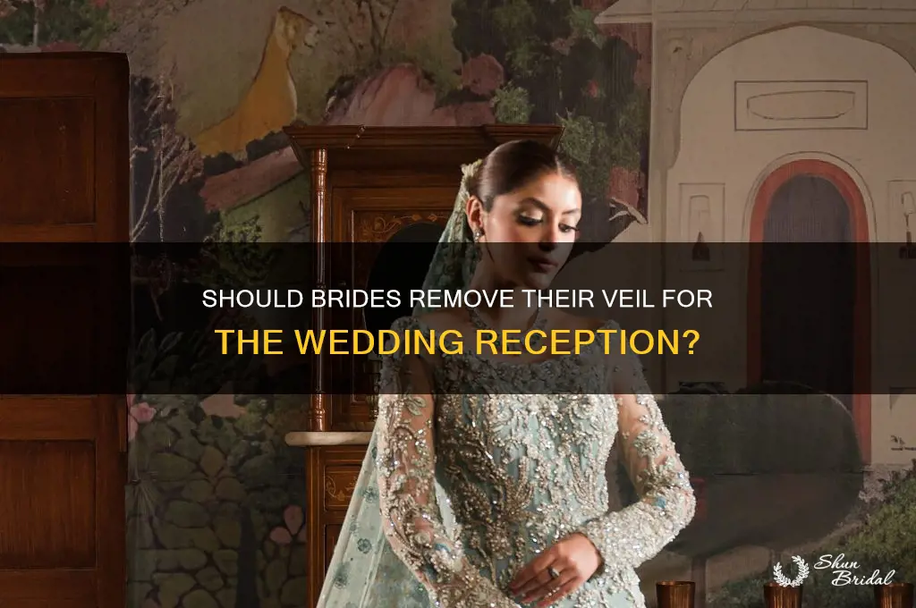 do brides take veil off reception