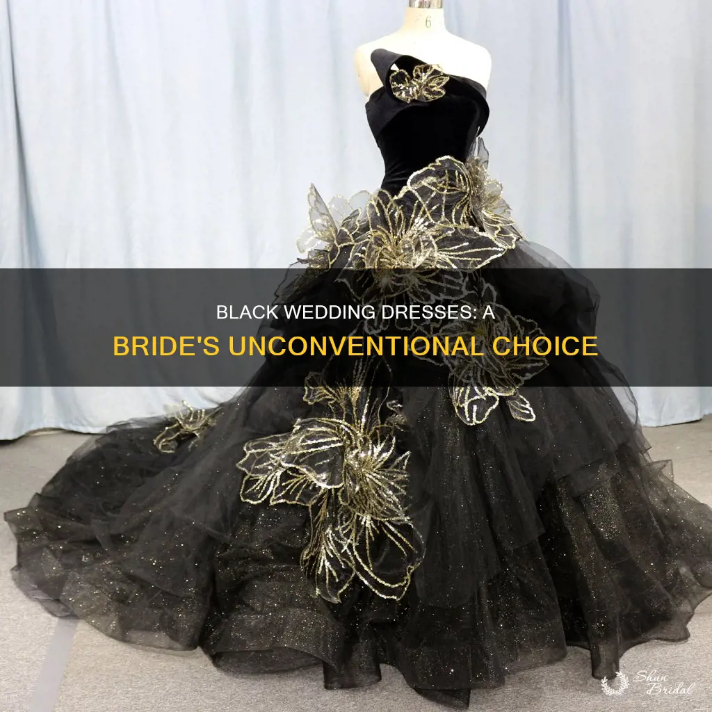 do brides wear black wedding dresses