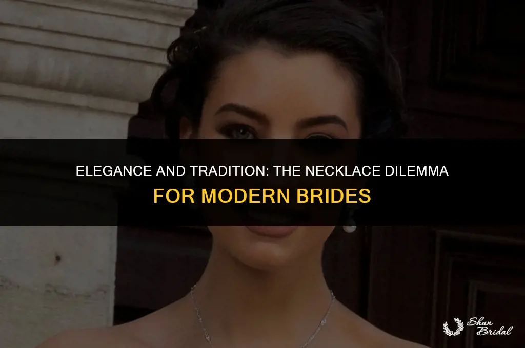 do brides wear necklaces