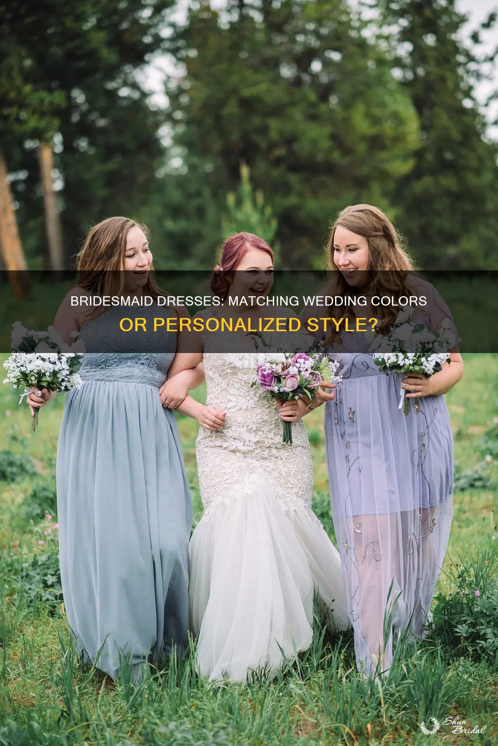 do bridesmaid dresses have to match wedding colors