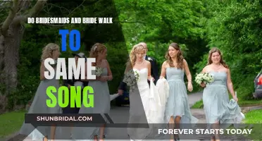 Bridesmaids and Bride: Walking to the Same Beat