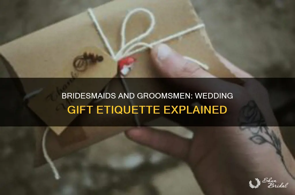 do bridesmaids and groomsmen have buy a wedding gift
