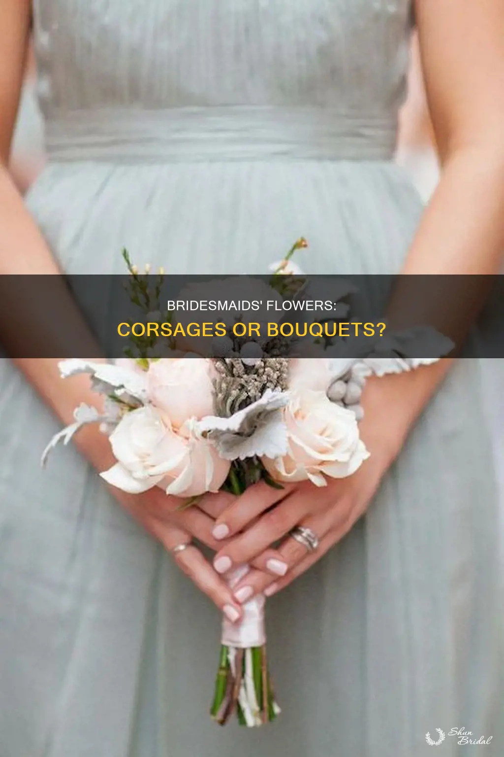 do bridesmaids carry corsages and bouquets