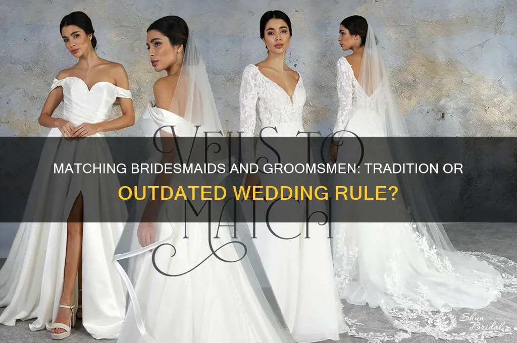 do bridesmaids dresses have to match groomsmen