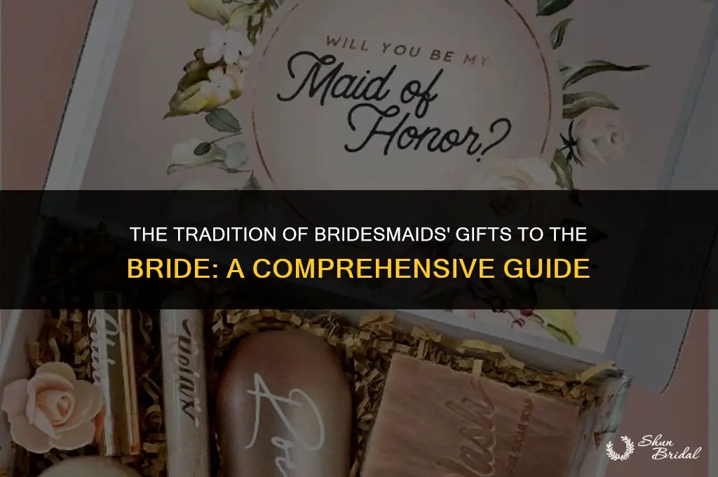 do bridesmaids give the bride a gift