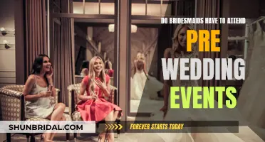 Bridesmaids' Pre-Wedding Event Attendance: Who, What, When?