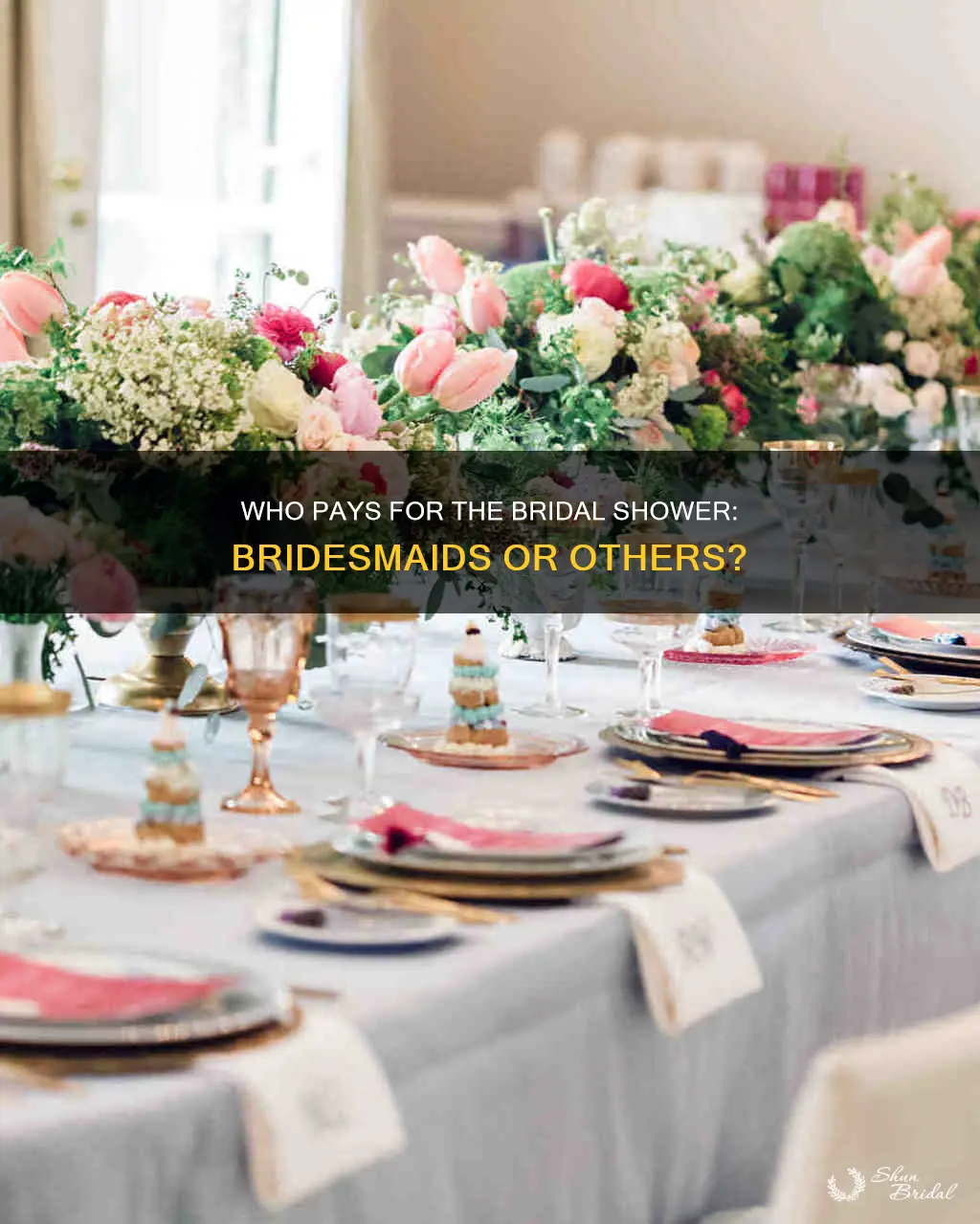 do bridesmaids pay for the bridal shower