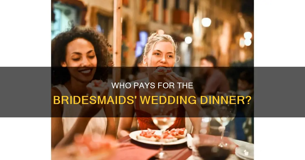 do bridesmaids pay for their w3dding meal plate