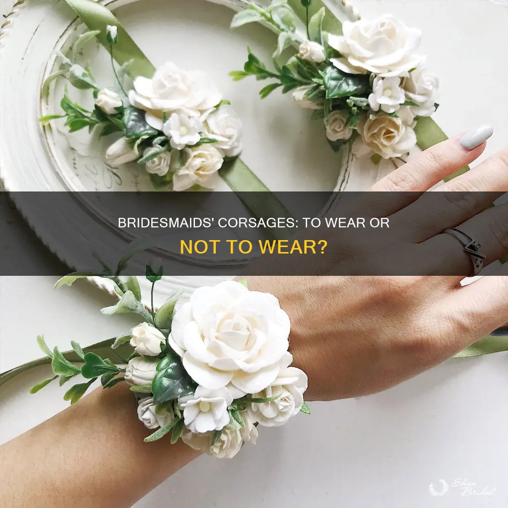 do bridesmaids wear corsages