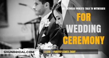 Do Catholic Priests Consult Witnesses for Wedding Ceremonies?