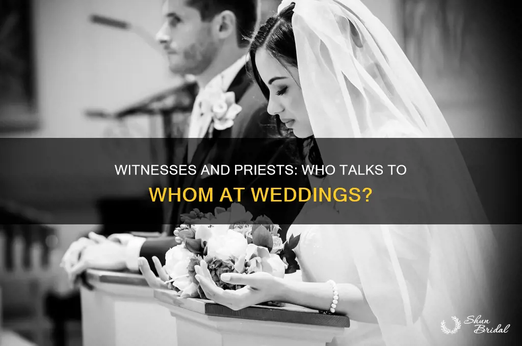 do catholic priests talk to witnesses for wedding