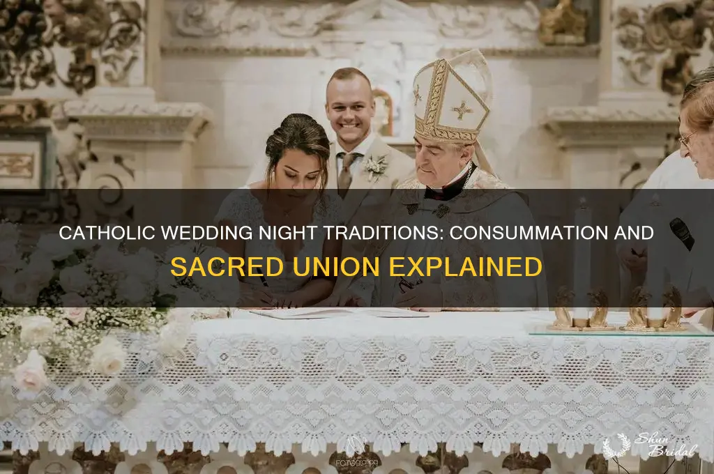 do catholics consumate on wedding night