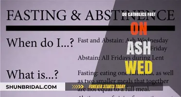 Ash Wednesday: Catholics Fast and Abstain