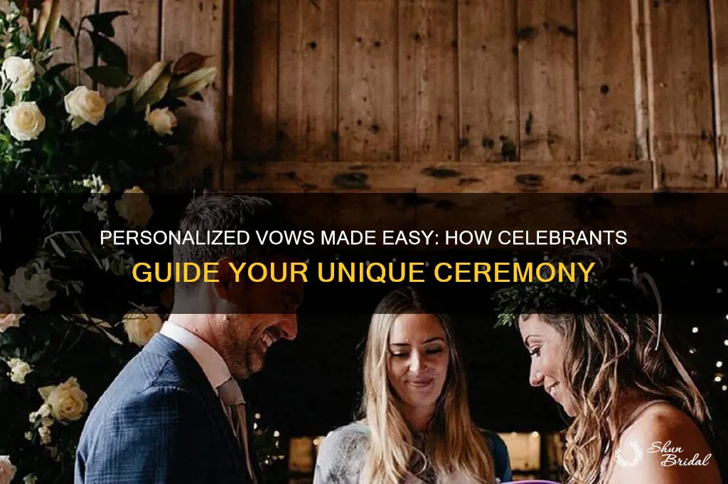 do celebrants help with personalized vows