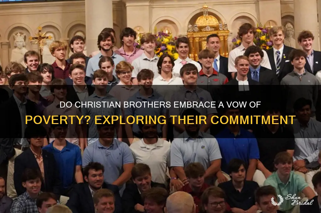 do christian brothers take a vow of poverty