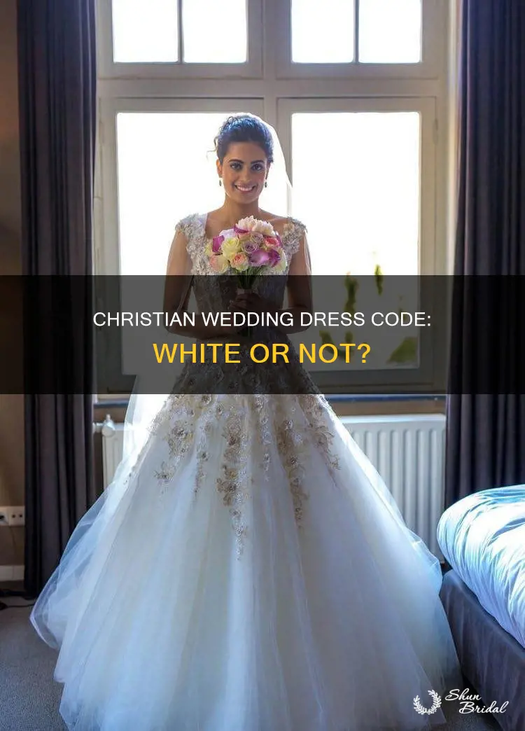 do christians have to wear white wedding dress