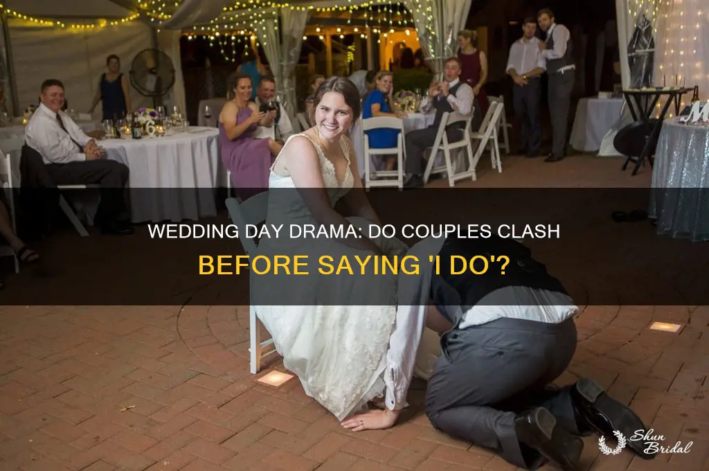 do couples fight on their wedding day
