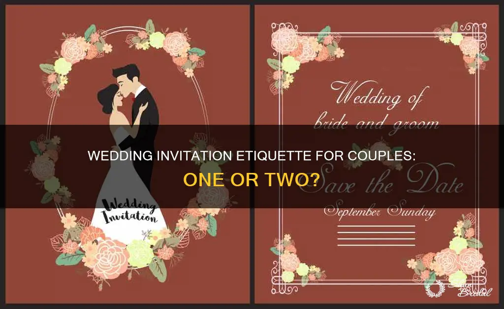 do couples get one or two wedding invitations