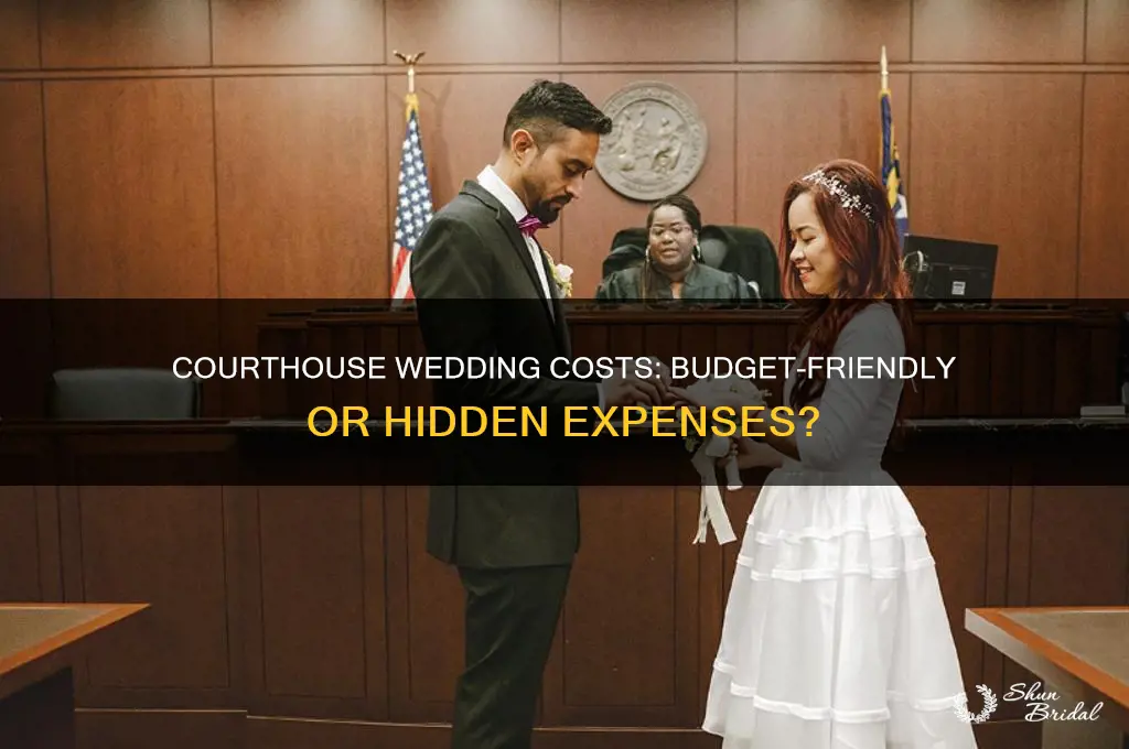 do courthouse wedding cost money
