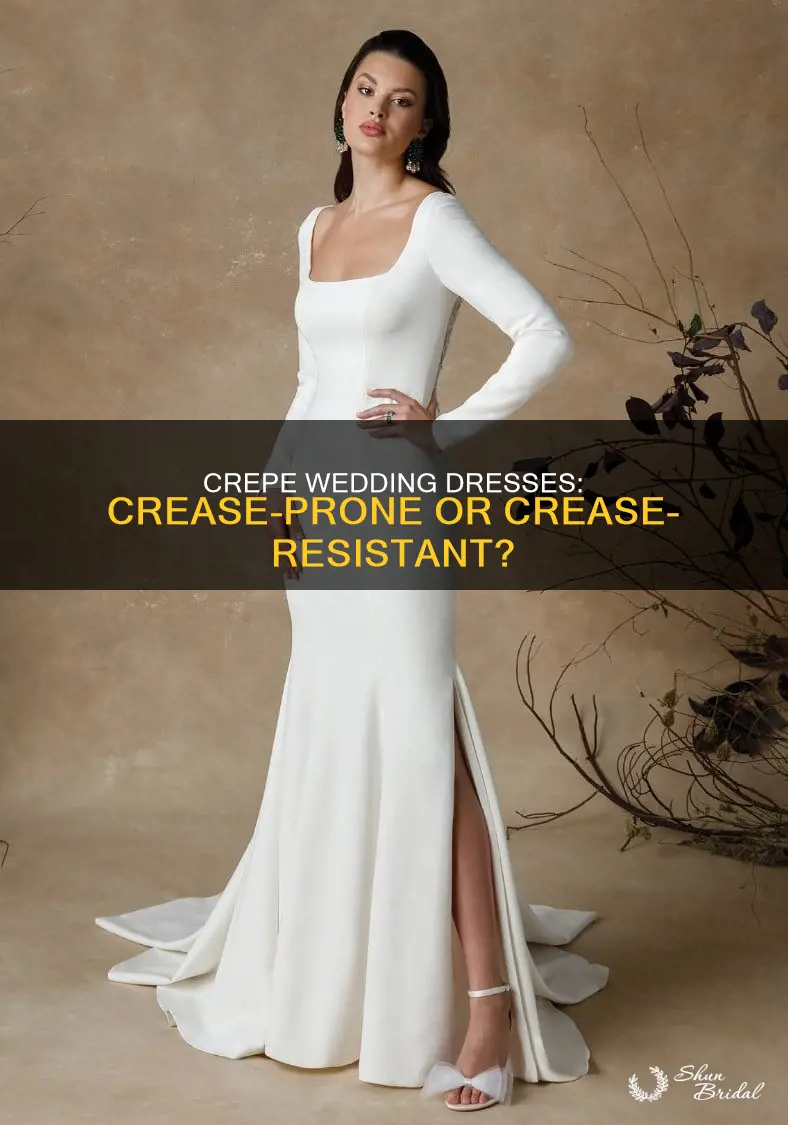 do crepe wedding dresses crease