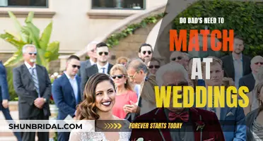 Dad's Wedding Attire: To Match or Not?