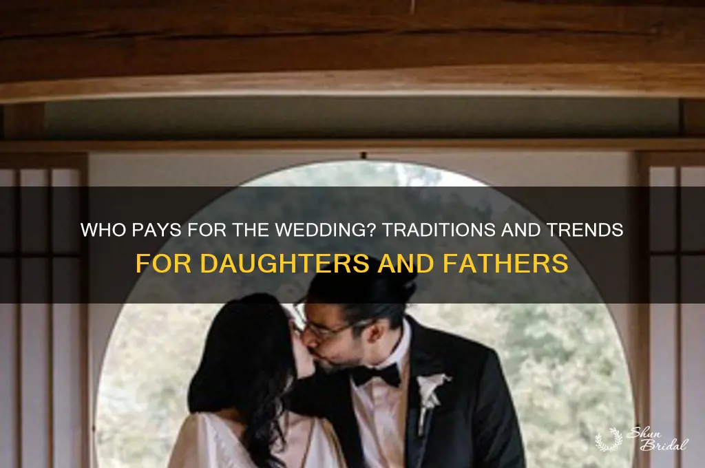 do daughters fathers pay for the wedding