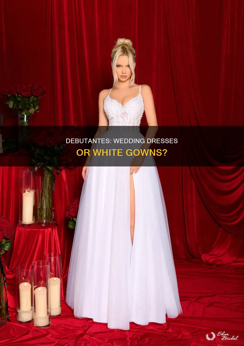 do debutantes wear wedding dresses
