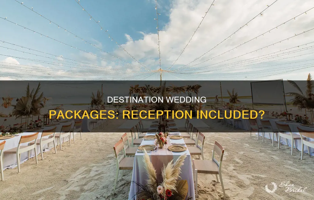 do destination wedding packages include reception