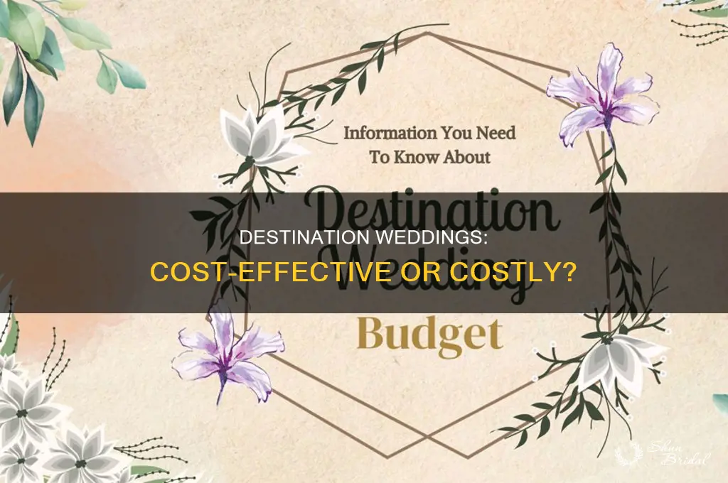 do destination weddings save money