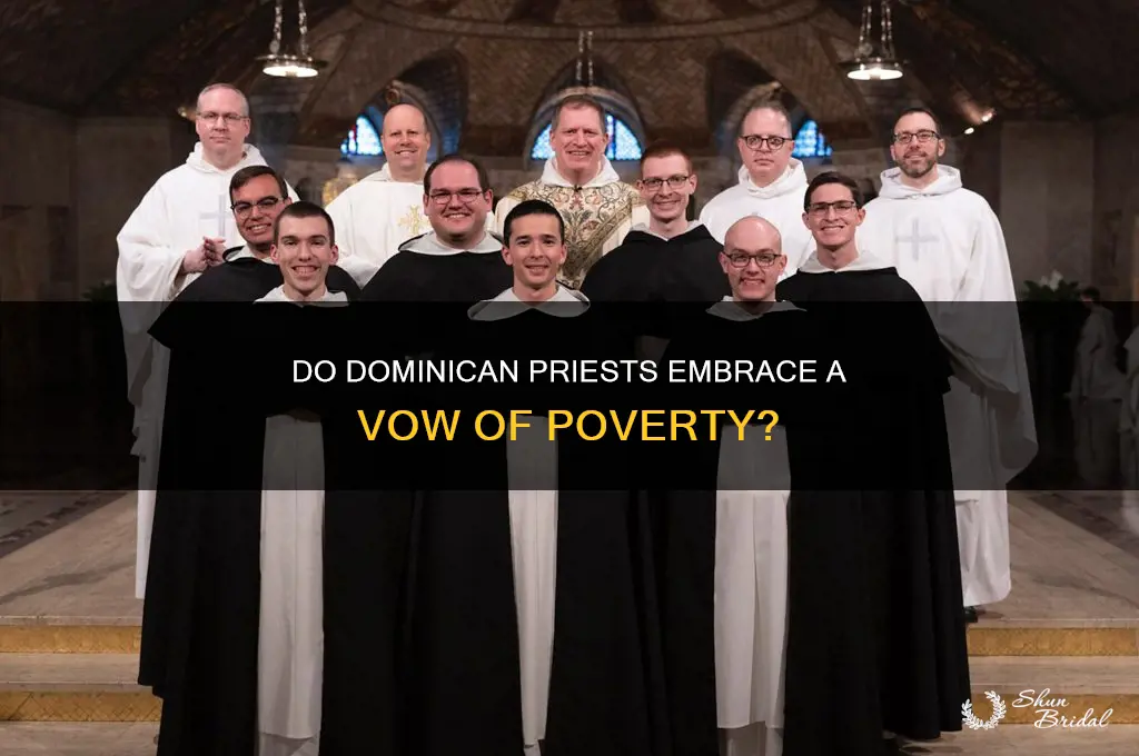 do dominican priests take a vow of poverty