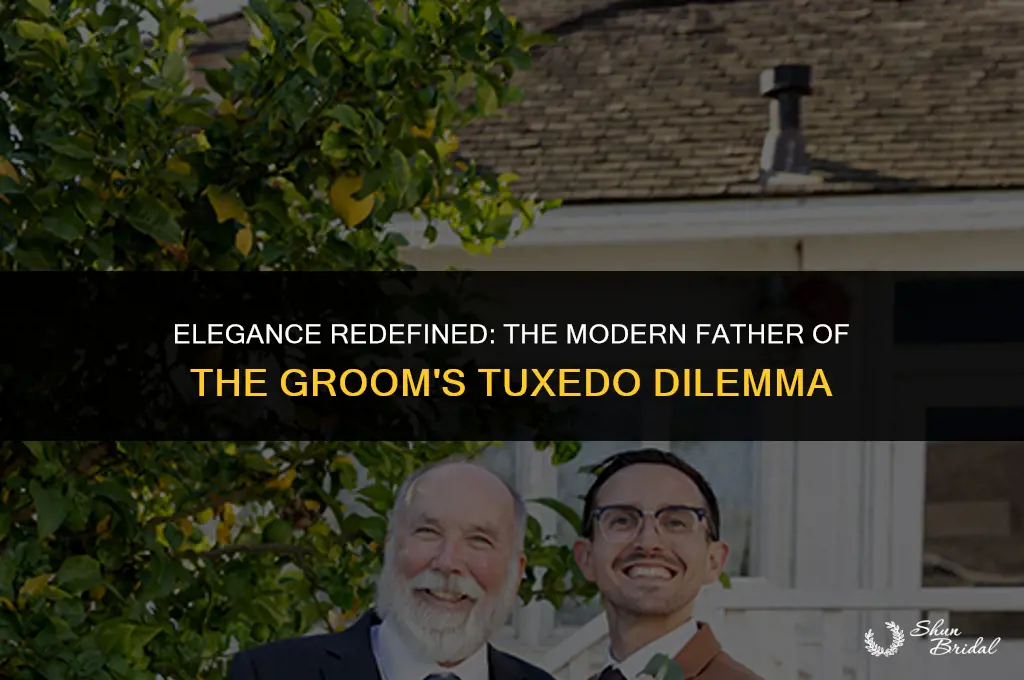 do father of the groom wear tux