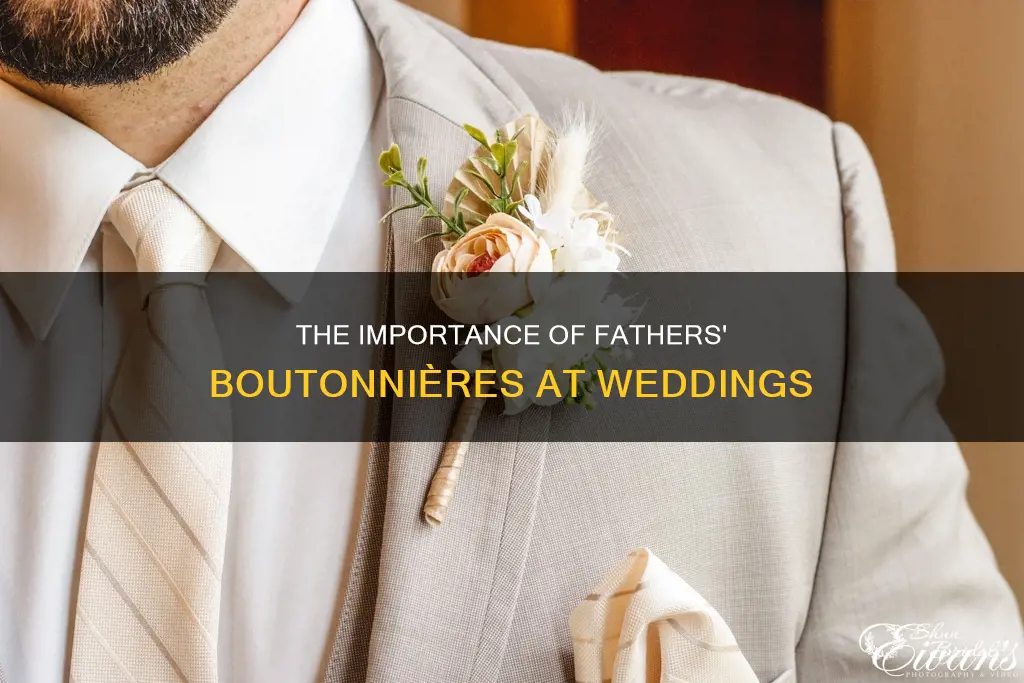do fathers need boutonnieres weddings
