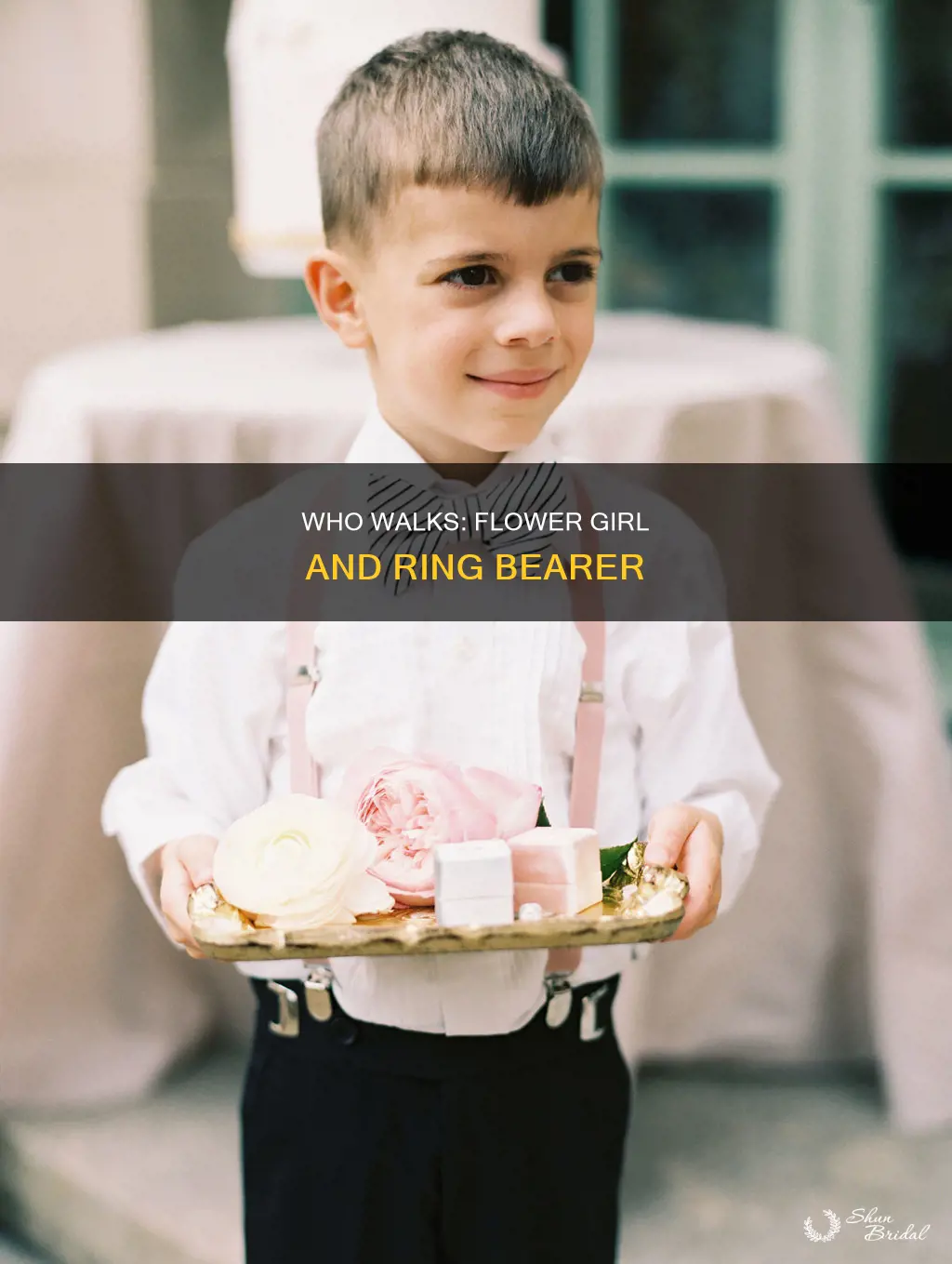 do flower girl and ring bearer walk together