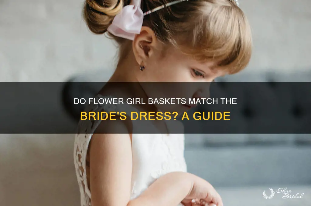do flower girl baskets match with brides dress
