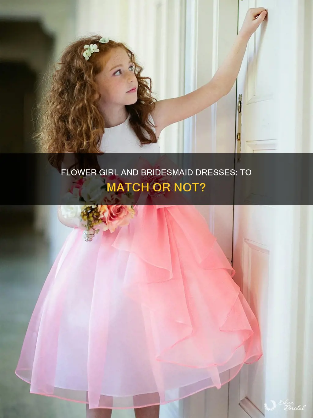 do flower girl dresses have to match bridesmaids